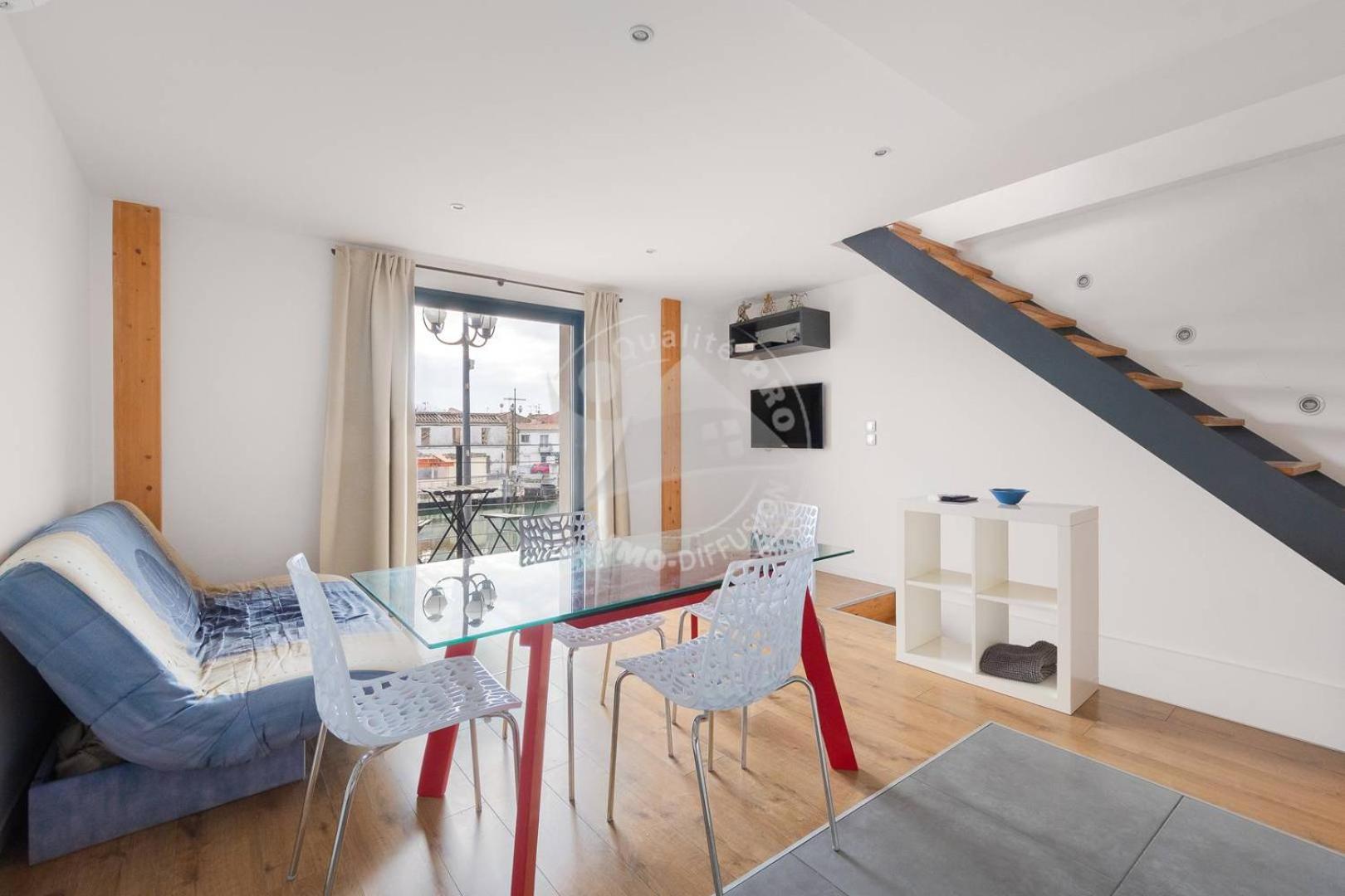 As13871 - P2 En Duplex Au Centre Ville Avec Magnifique Vue Le Grau-du-Roi Kültér fotó
